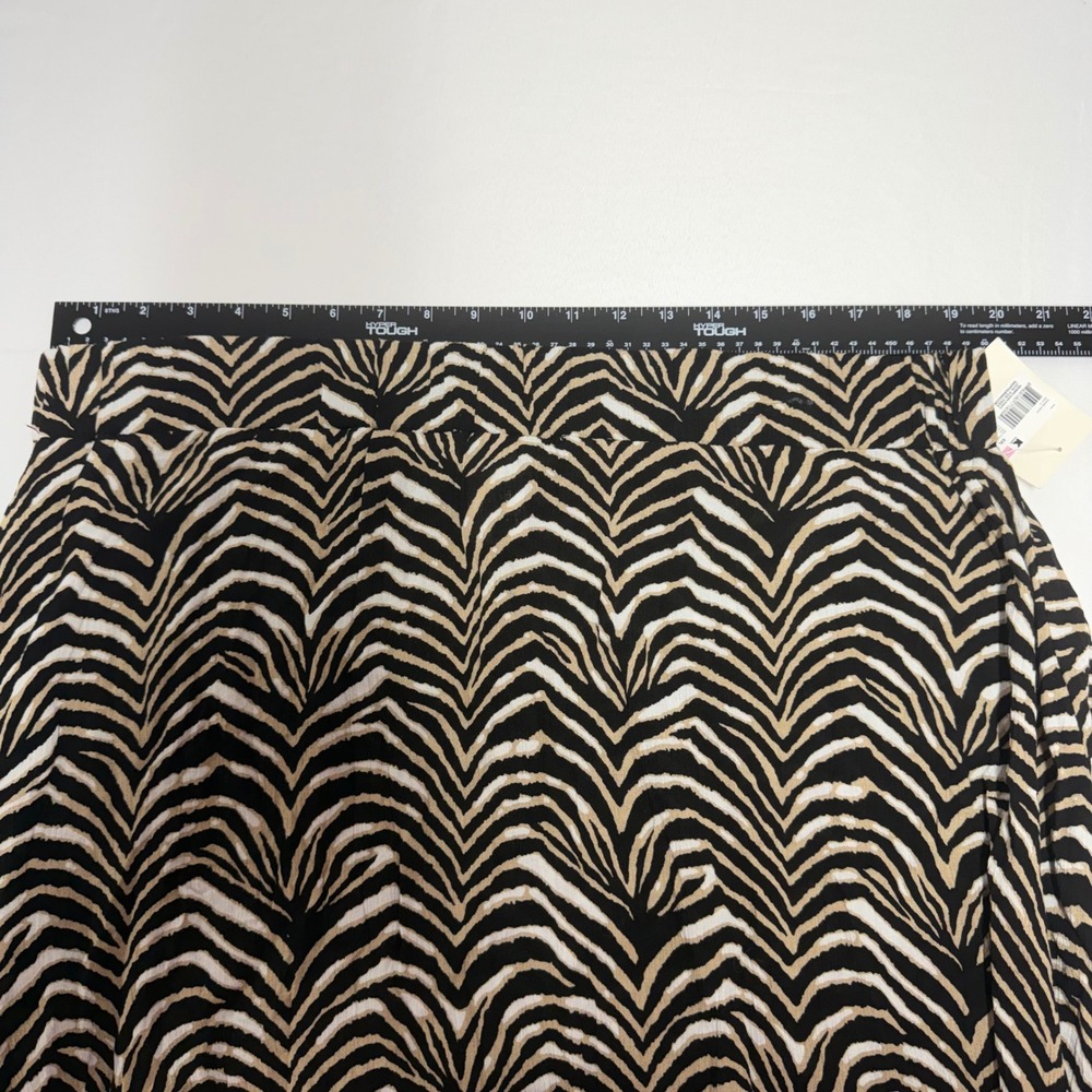 Vintage Jaclyn Smith Zebra Print High-Low Rayon Maxi Skirt XXL NWT Animal Print - Picture 9 of 11